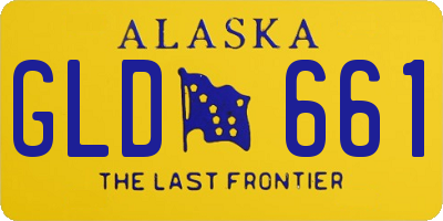 AK license plate GLD661
