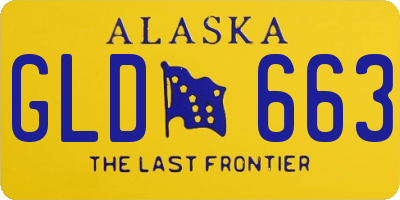 AK license plate GLD663