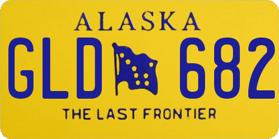 AK license plate GLD682