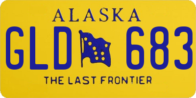 AK license plate GLD683