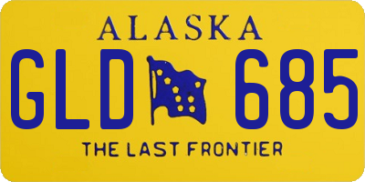 AK license plate GLD685