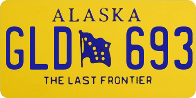 AK license plate GLD693