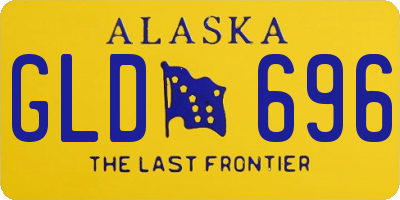 AK license plate GLD696