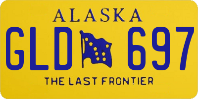 AK license plate GLD697