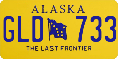 AK license plate GLD733