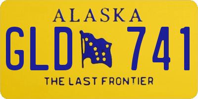 AK license plate GLD741