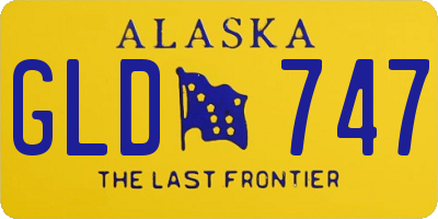 AK license plate GLD747