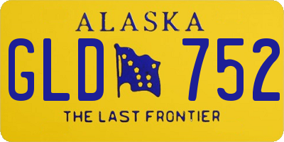 AK license plate GLD752