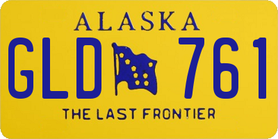 AK license plate GLD761