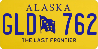 AK license plate GLD762