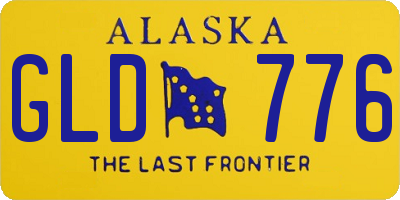 AK license plate GLD776