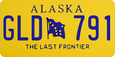 AK license plate GLD791