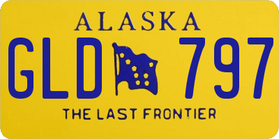 AK license plate GLD797