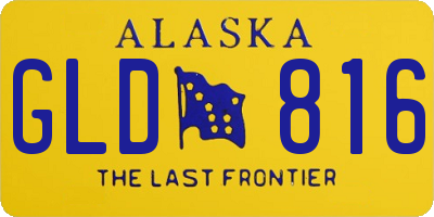 AK license plate GLD816