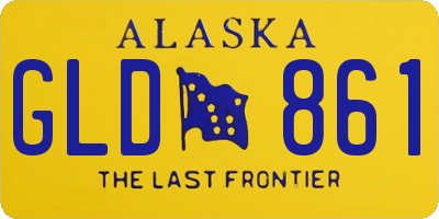 AK license plate GLD861