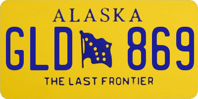 AK license plate GLD869