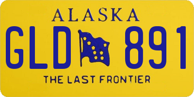 AK license plate GLD891