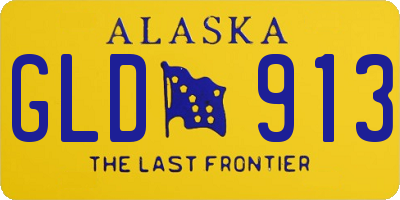 AK license plate GLD913