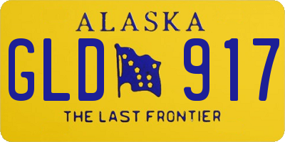 AK license plate GLD917