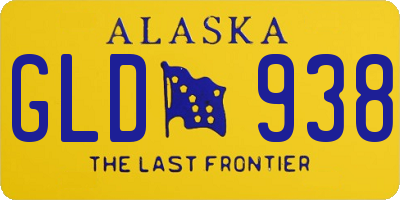 AK license plate GLD938