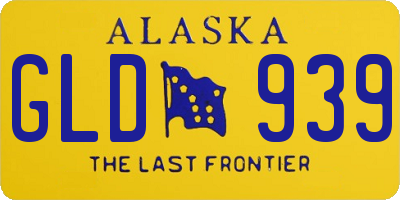 AK license plate GLD939