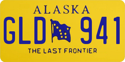 AK license plate GLD941