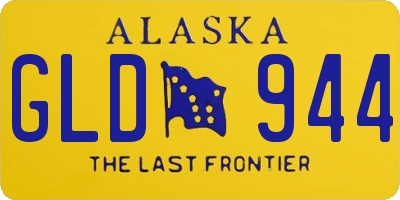 AK license plate GLD944