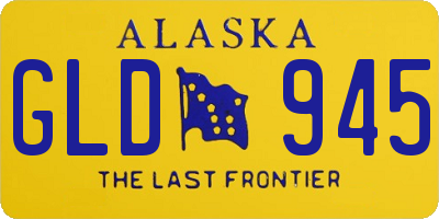 AK license plate GLD945