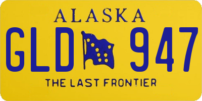 AK license plate GLD947