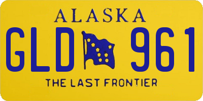AK license plate GLD961