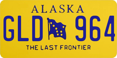 AK license plate GLD964