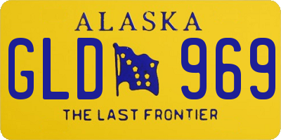AK license plate GLD969