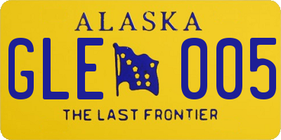 AK license plate GLE005
