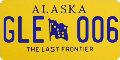 AK license plate GLE006