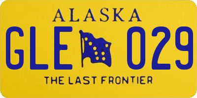 AK license plate GLE029