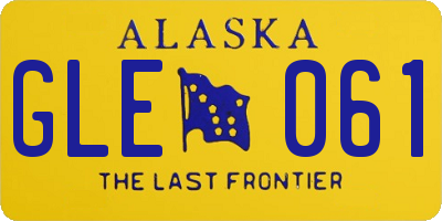 AK license plate GLE061