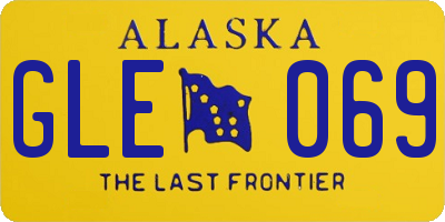 AK license plate GLE069