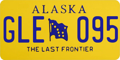 AK license plate GLE095