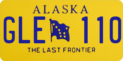 AK license plate GLE110