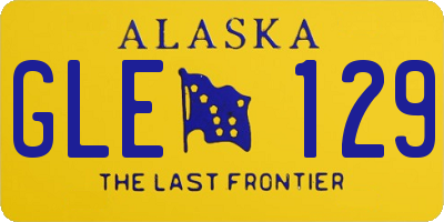 AK license plate GLE129