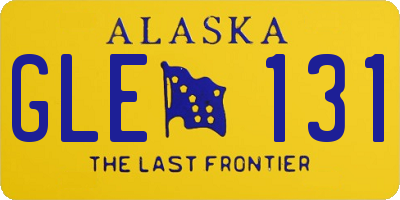 AK license plate GLE131