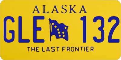 AK license plate GLE132