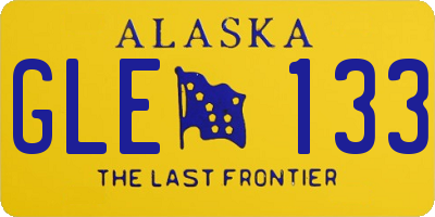 AK license plate GLE133