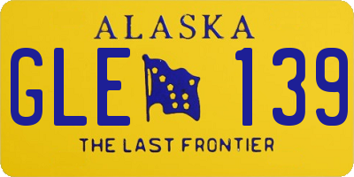 AK license plate GLE139