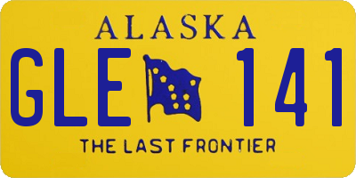 AK license plate GLE141