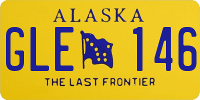 AK license plate GLE146