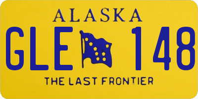 AK license plate GLE148