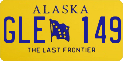 AK license plate GLE149