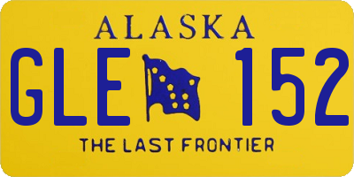 AK license plate GLE152