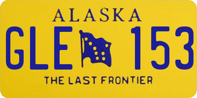 AK license plate GLE153
